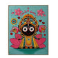 Hand-Painted Lord Jagannath Painting on Lotus