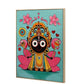 Hand-Painted Lord Jagannath Painting on Lotus