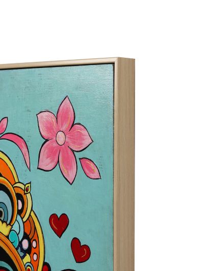 Hand-Painted Lord Jagannath Painting on Lotus